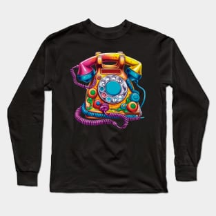 Retro Telephone Vintage Long Sleeve T-Shirt